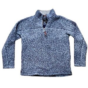 True Grit Quarter Zip Sherpa Pullover Blue Men’s Medium